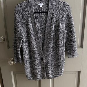JJill Monochrome Knit Cardigan size S